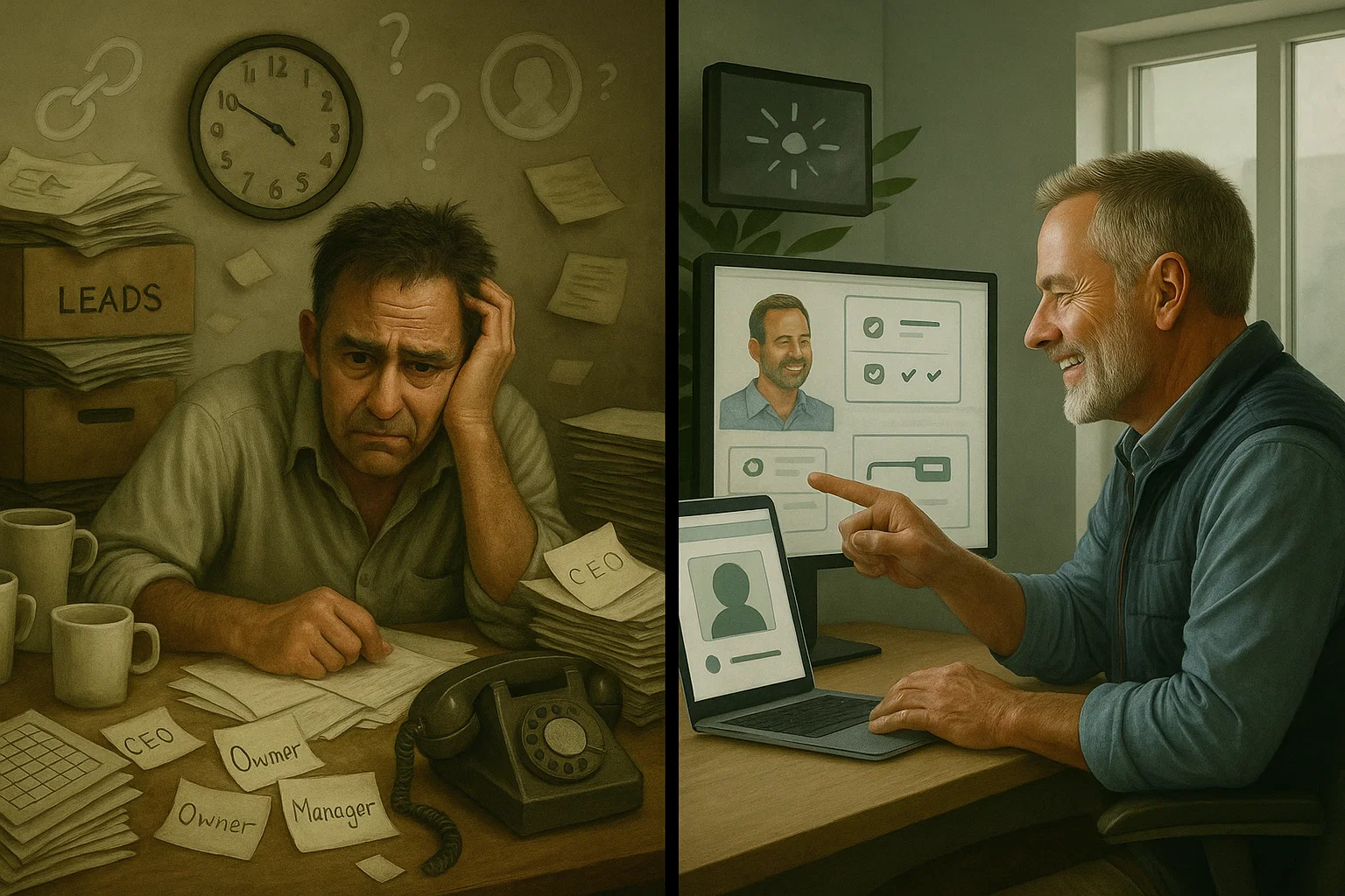 Equipo analizando datos de prospección